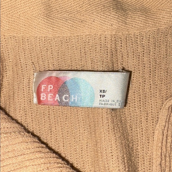 Free People Carousel One Piece tan Cotton Gauze Beach Beachy Jumpsuit Size XS - Picture 5 of 8